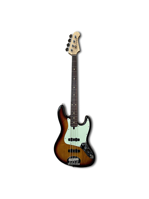 Lakland Skyline 44-60, 4 cordes - 3-Tone Sunburst, Touche palissandre