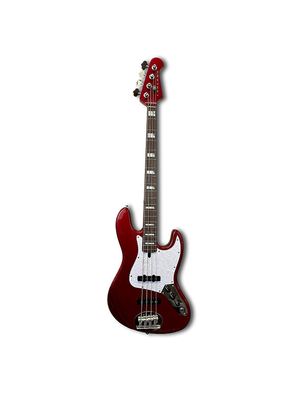 Lakland Skyline 44-60 Custom, 4 cordes - Candy Apple Red, Touche palissandre