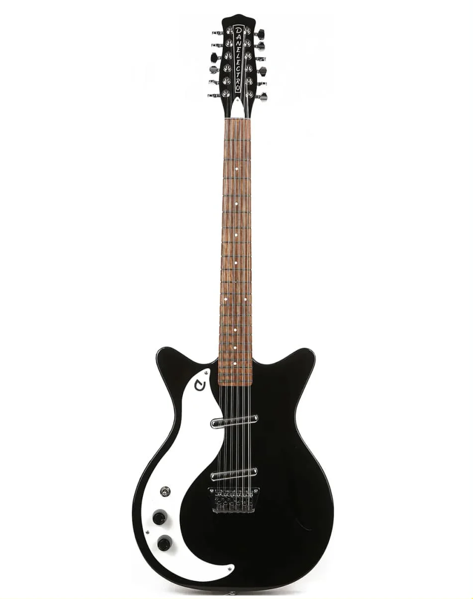 Danelectro Vintage12 Gloss black lh