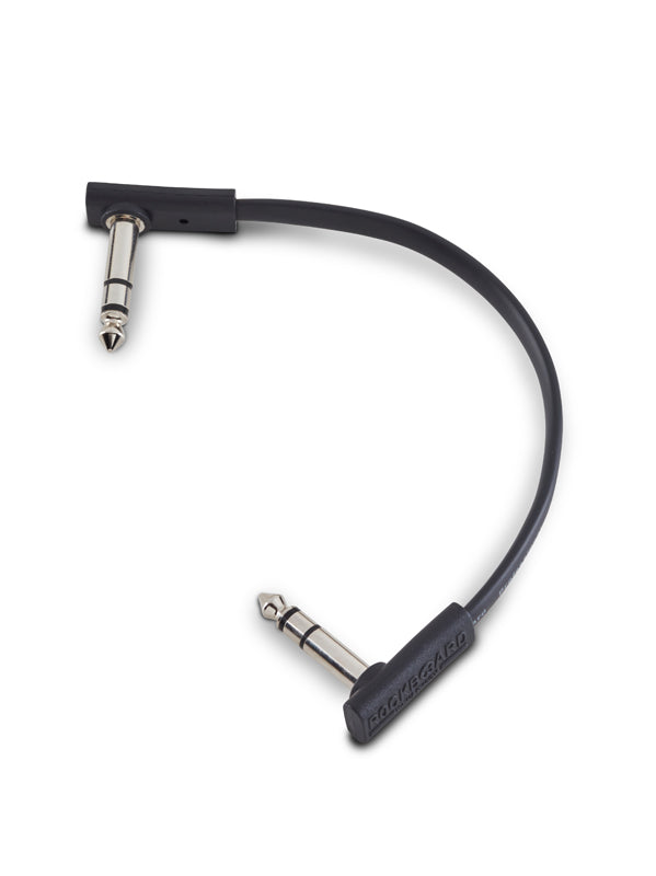 Cable plat TRS 15 cm - Noir