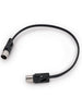 Rockboard Cable MIDI FlaX Plug 30 cm Noir