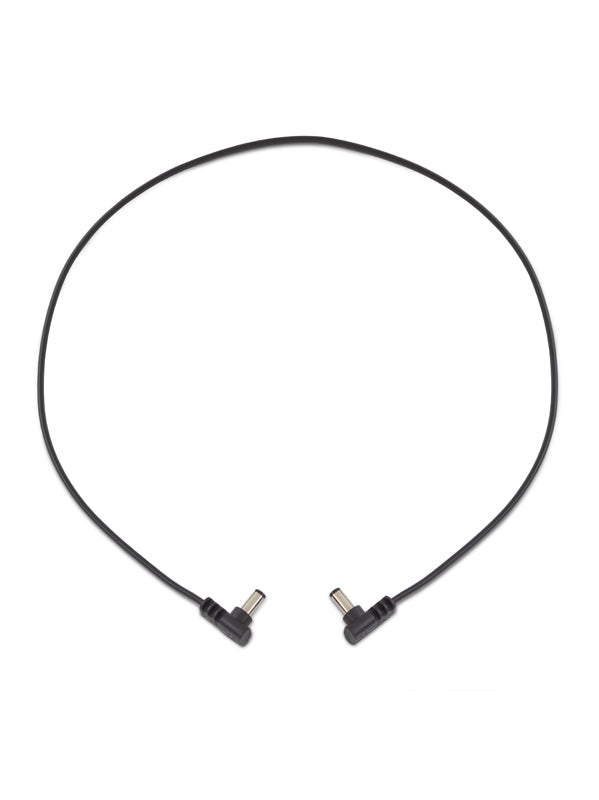 Câble d'alimentation plat coudé/coudé - 60 cm - Black
