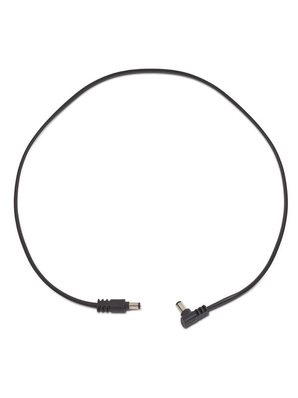 Câble d'alimentation plat coudé/droit - 60 cm - Black