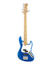 Sadowsky MetroExpress Line, Hybrid PJ, 5 cordes, 21 frettes - Ocean Blue Metallic,Maple