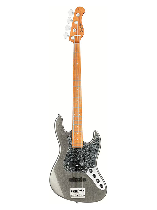 MetroExpress, Hybrid PJ, 4 cordes, 21 frettes - Silver Sparkle Metallic,Maple