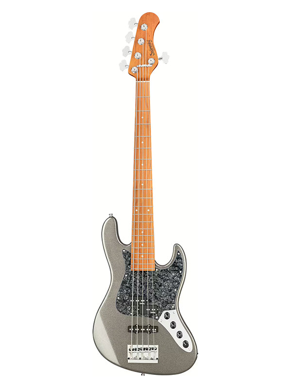 MetroExpress, Hybrid PJ, 5 cordes, 21 frettes - Silver Sparkle Metallic,Maple