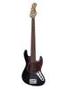 Sadowsky MetroExpress, Standard JJ, 4 cordes, Fretless avec lignes - Black,Morado