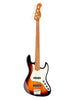 Sadowsky MetroExpress, Standard JJ, 4 cordes, Fretless avec lignes - Tobacco Burst,Morado