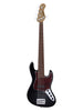 Sadowsky MetroExpress, Standard JJ, 5 cordes, Fretless avec lignes, gaucher - Black,Morado