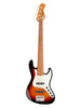 Sadowsky MetroExpress, Standard JJ, 5 cordes, Fretless avec lignes, gaucher - Tobacco Burst,Morado