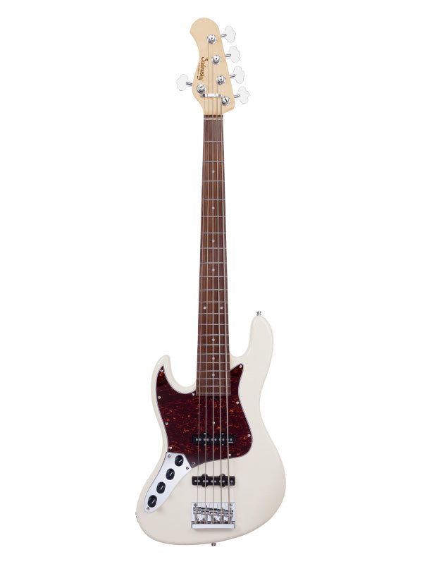Sadowsky MetroExpress, Standard JJ, 5 cordes, 21 frettes, gaucher, gaucher - Olympic White,Morado