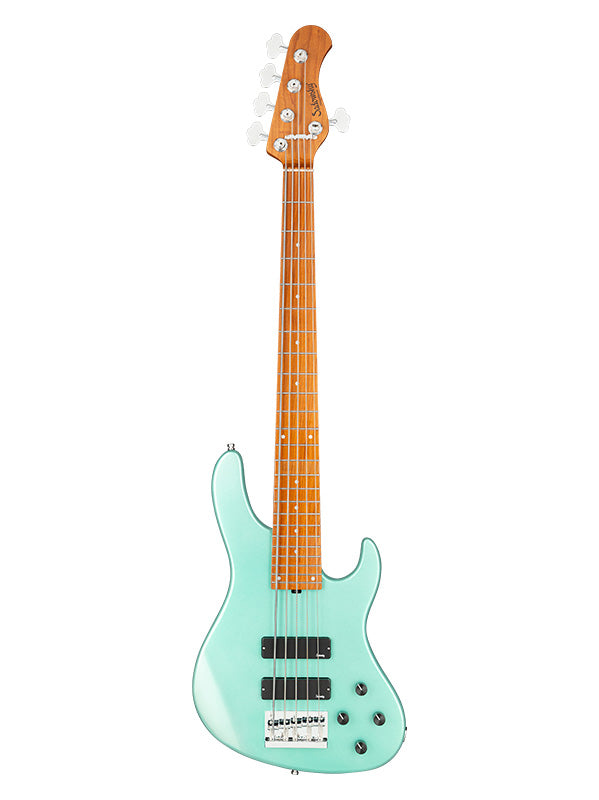 Metroexpress, Modern Bass, 5 cordes, 24 frettes - Sage Grn Metallic,Maple