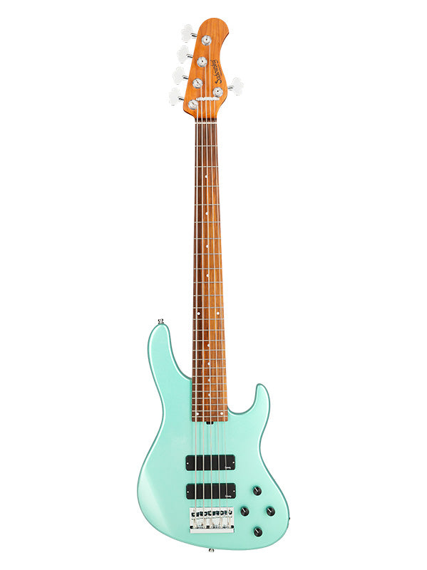 Metroexpress, Modern Bass, 5 cordes, 24 frettes - Sage Green Metallic,Morado