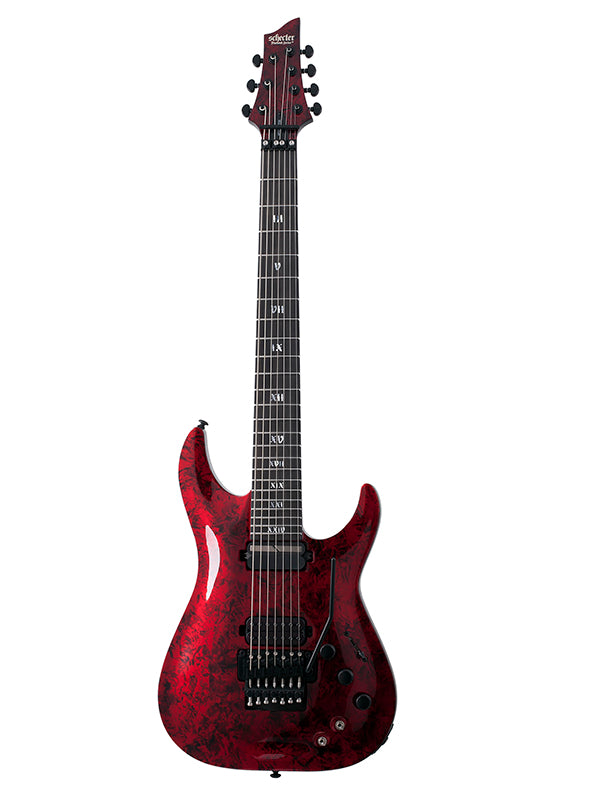 Apocalypse C-7 Floyd Rose, micro Sustainiac - Red Reign