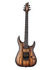 Schecter C-1 Pale Moon Floyd Rose - Natural Satin Black Burst
