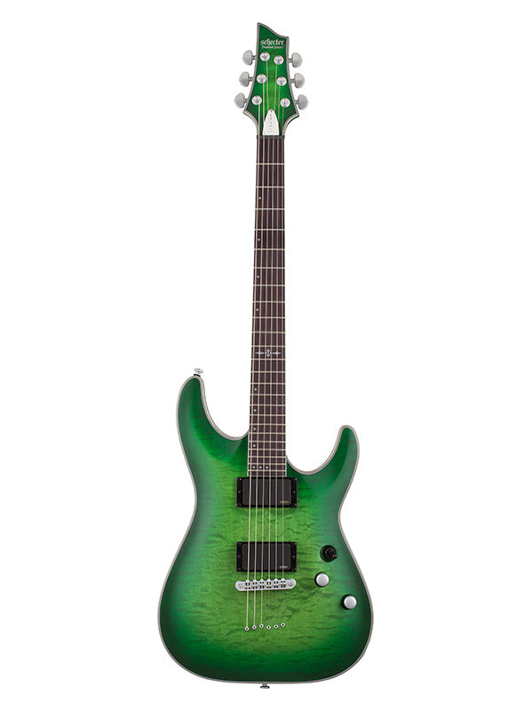 Schecter C-1 Platinum - Satin Green Burst