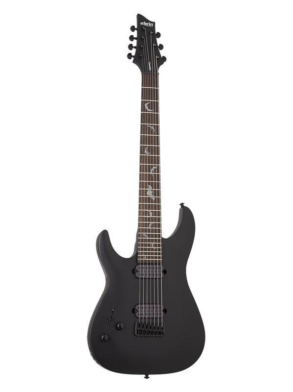 Schecter Damien 7, gaucher - Satin Black