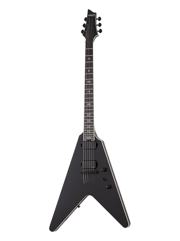 Schecter V-1 SLS Elite Evil Twin - Satin Black