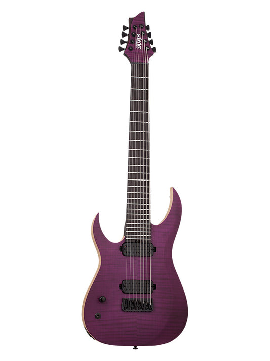 Schecter John Browne Tao-8, gaucher - Satin Trans Purple