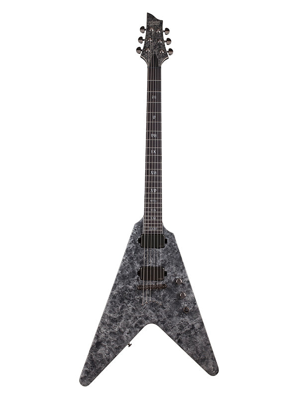 Schecter Juan of the Dead V-1 chevalet fixe - Satin Black Reign