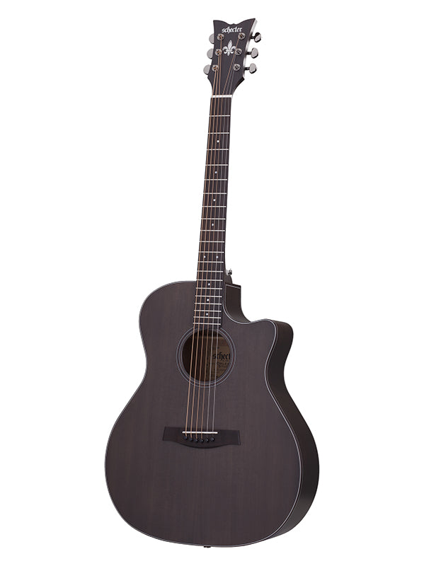 Schecter Acoustique Orleans Studio, preamp Fishman Isys - Satin See Thru Black