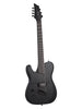 Schecter PT-7 Black multi-scale OPS, gaucher - Satin Black Open Pore