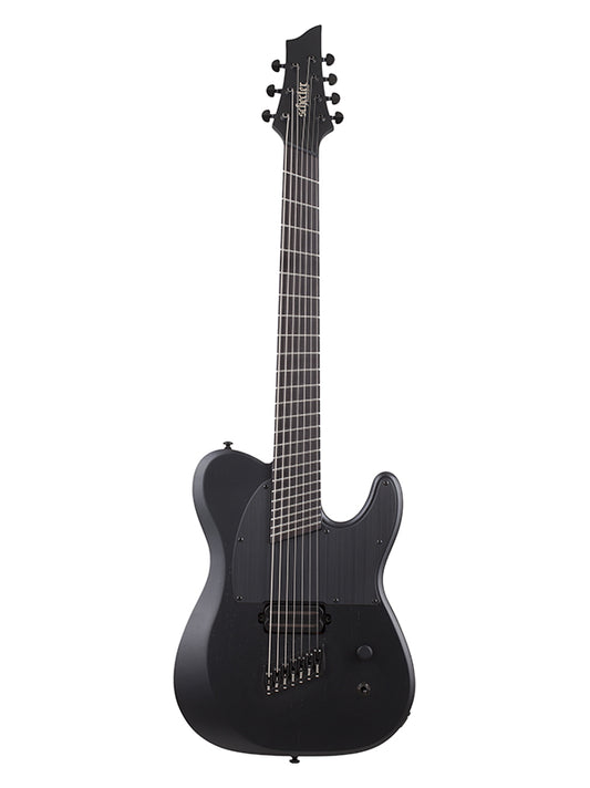 Schecter PT-7 Black multi-scale OPS - Satin Black Open Pore