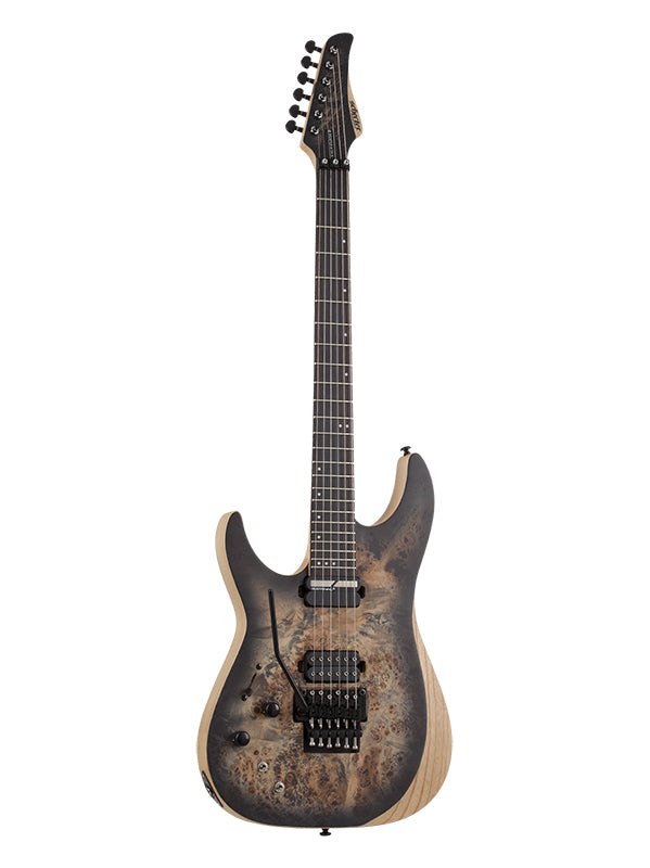 Schecter Reaper 6 Floyd Rose, micro Sustainiac, gaucher - Charcoal Burst