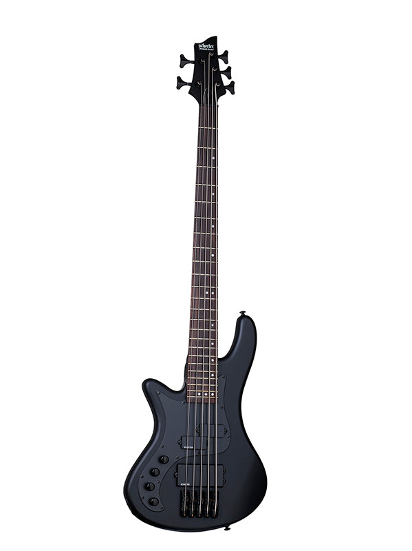 Schecter Stiletto Stealth 5, gaucher - Satin Black
