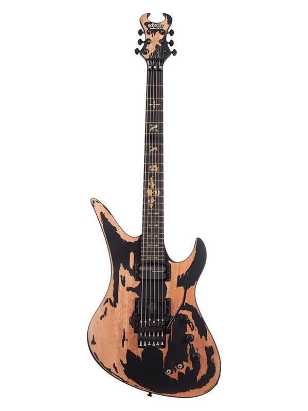 Synyster Gates Custom Relic Floyd-Rose, micro Sustainiac - Distressed Satin Black