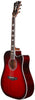 D'Angelico Premier Bowery Trans Black Cherry burst