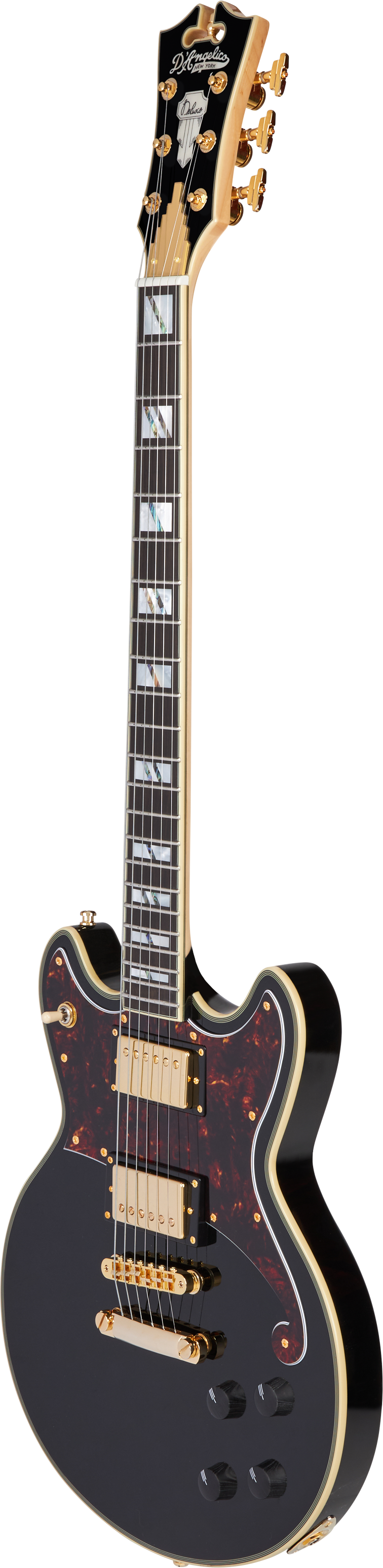 D'ANGELICO Deluxe Brighton Solid Black