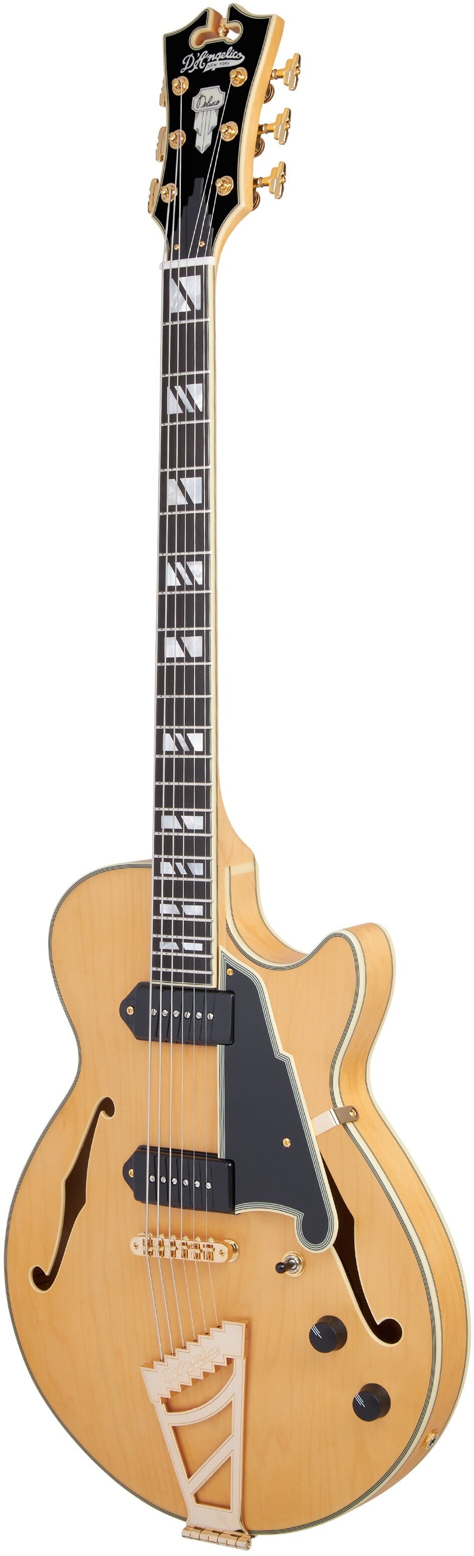 D'ANGELICO Deluxe SS Baritone Satin Honey