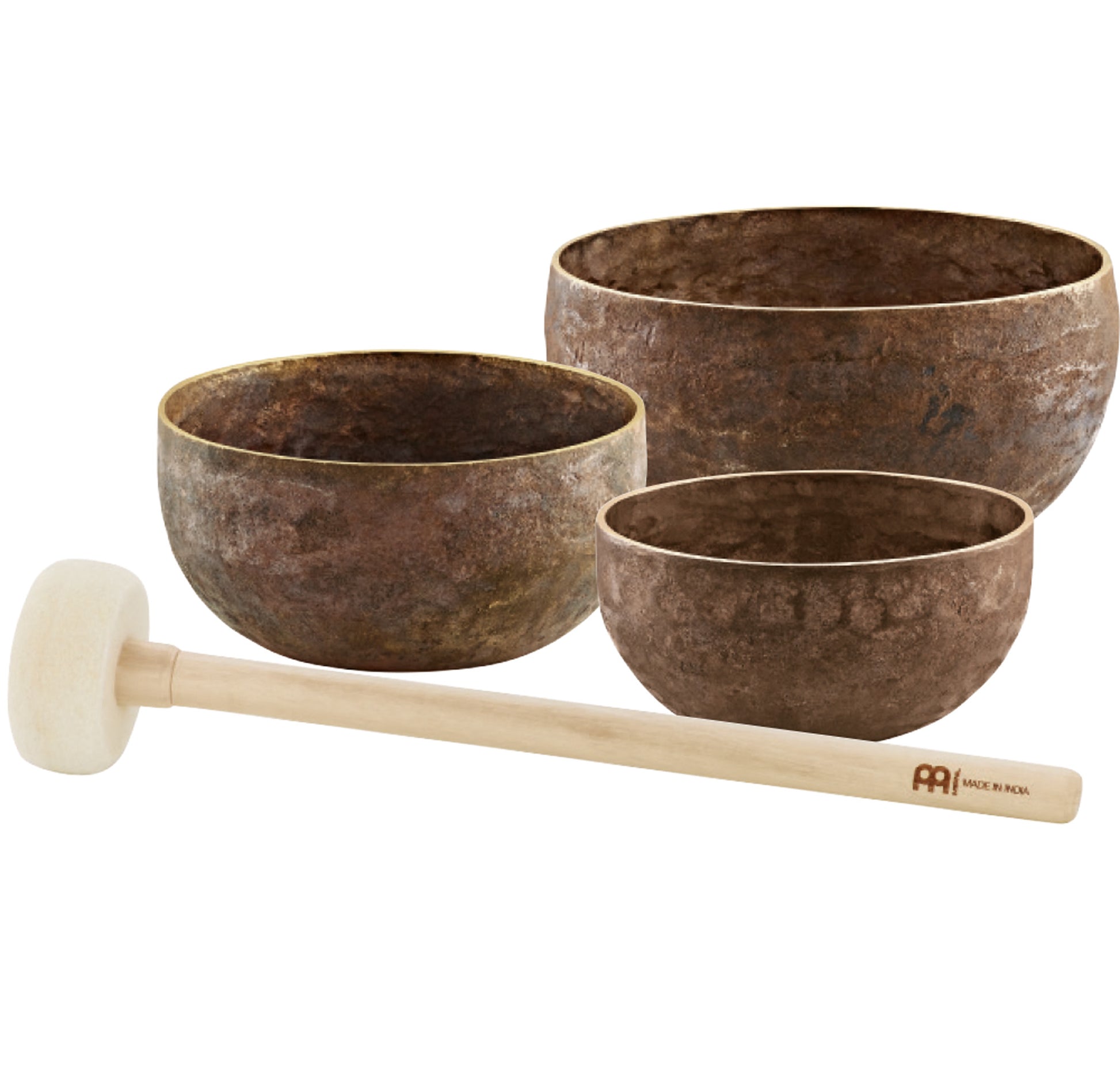 Pack de 3 bols tibétains Meinl Sonic Energy ORIGINE. Comprend les bols : SBO600, SBO700 et SBO900
Alliage spécial de bronze.