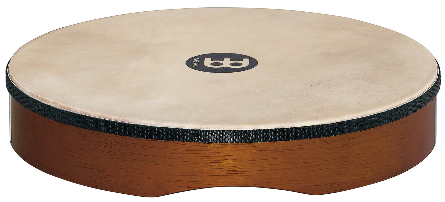 Hand Drum 14", corps en hévéa, peau de chèvre sélectionnée à la main, sans cymbalettes, design ergonomique, African Brown