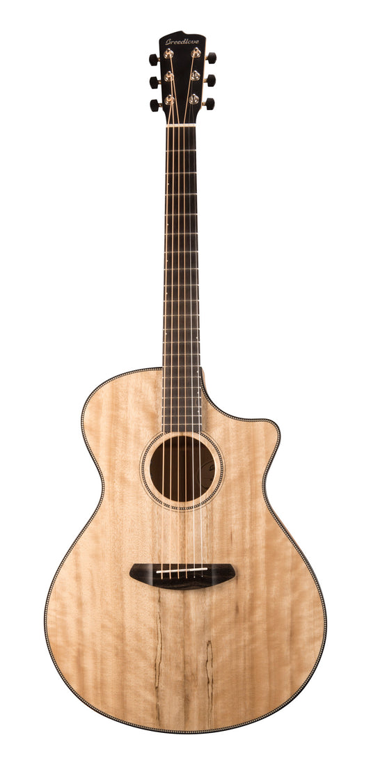 OREGON CONCERTO CE MYRTLEWOOD, table myrtlewood massif, f/e myrtlewood massif, EQ LR Baggs EAS VTC, étui, naturel