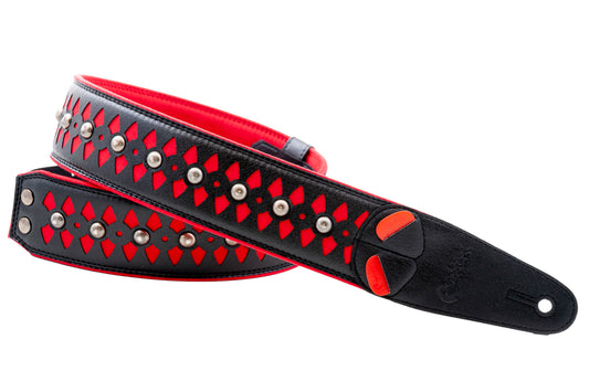 COURROIE VEGAN RIGHTON ARMOUR ROUGE