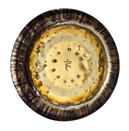 THROAT CHAKRA GONG, 32" / 80 CM, 141,27, FINITION TRADITIONELLE