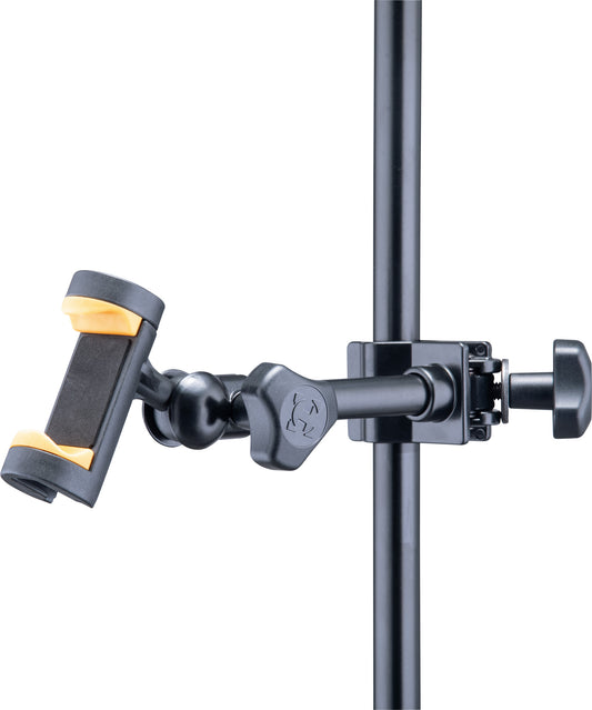 Support pour smartphone 4.7" à 6.9", attache pour table et pieds ronds ou carrés jusqu'à 3 cm d'épaisseur, noir