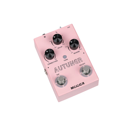 Pédale AUTUNER, processeur vocal MVP1, mode synthétiseur, boîtier métal, rose