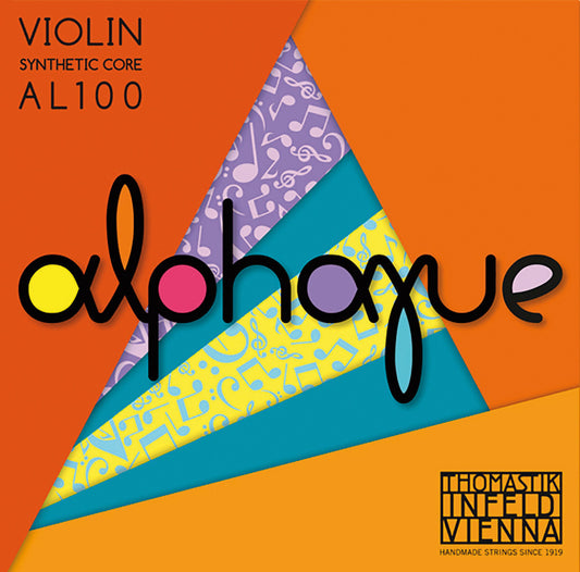 Jeu Alphayue pour violon 4/4 (MI âme acier étamé avec boule amovible)