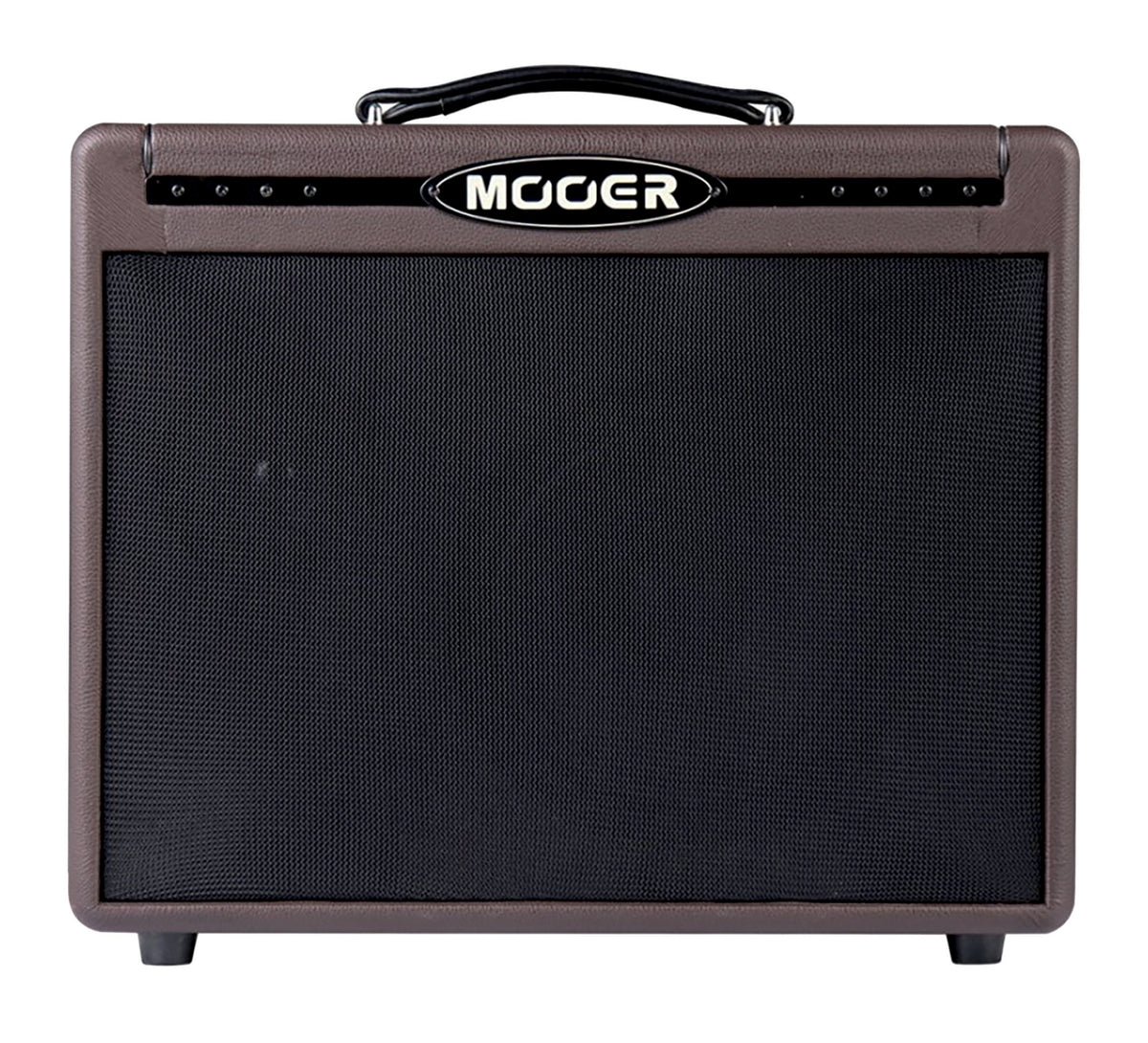 Ampli SD50A, 50W Class D, HP 8" FRFR + HP 1", deux canaux, 10 presets, effets numériques individuels, looper 150 secondes, brun
