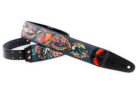 COURROIE VEGAN RIGHTON TATTOO NOIRE