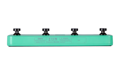 Footswitch sans-fil GWF4 pour guitare GTRS et produits Mooer, 4 interrupteurs, fonctionne sur batterie rechargeable, vert