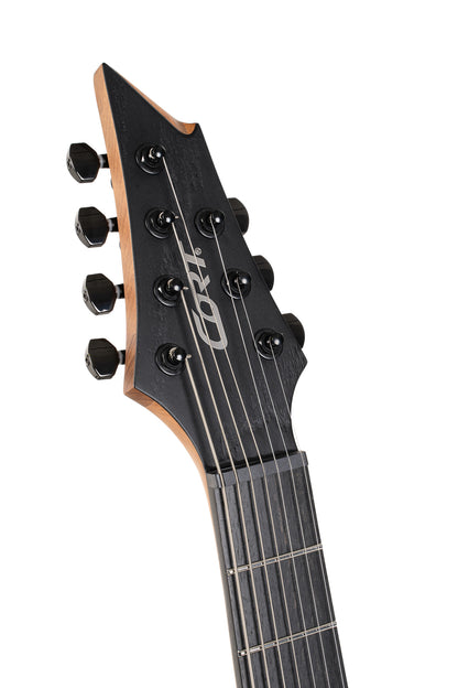 KX707EV, corps acajou, table frêne, touche ébène, chevalet Evertune, micros Seymour Duncan Sentient & Nazgûl, housse