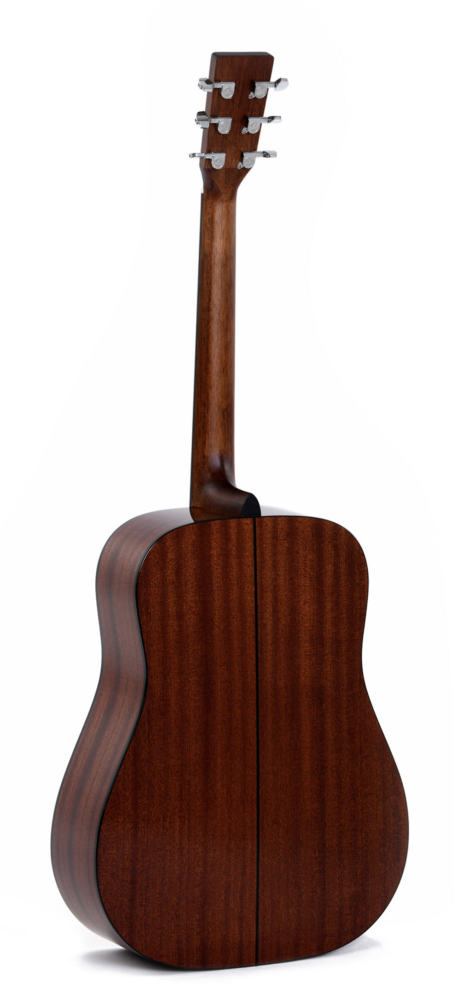 Modèle DM-1, Dreadnought, table épicéa massif, f/e acajou, touche micarta, naturel brillant