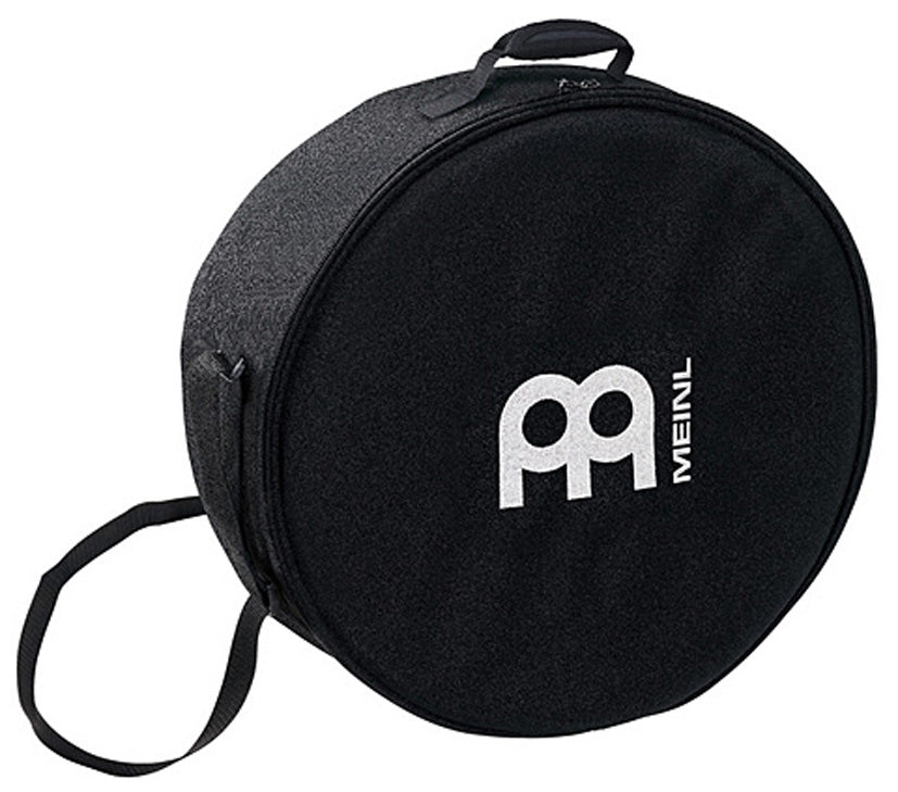 Housse pour Bendir 14", profondeur 4", nylon rembourré, poignée, sangle, double fermeture éclair, noir
