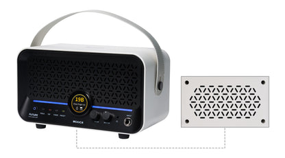 Ampli F15i Li, 15W, écran tactile, 55 modélisations d'amplis, 69 effets, batterie rechargeable, Bluetooth, USB-C, blanc