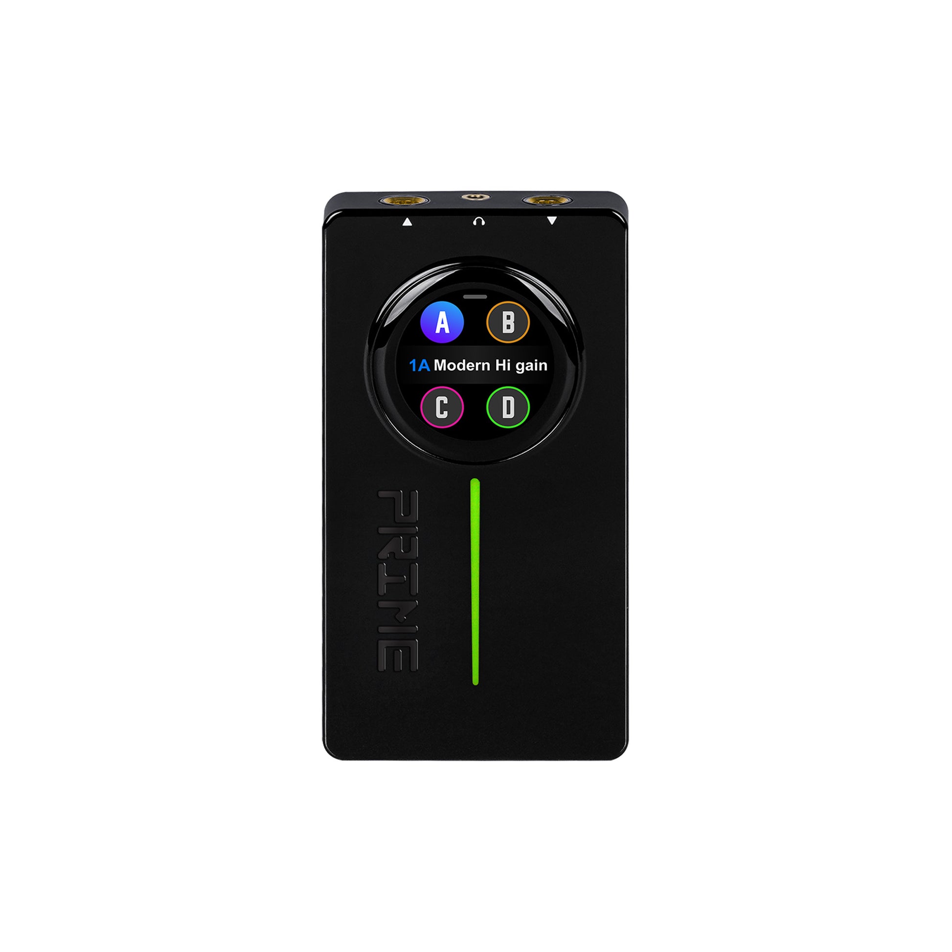 Interface PRIME P2, pour guitare électrique, écran tactile, technologie MNRS de modélisation d'amplis et d'effets, noir