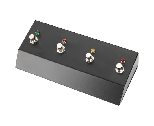Footswitch FS4, 4 interrupteurs, connecteurs DIN 5 broches, livré avec câble 3 m, noir